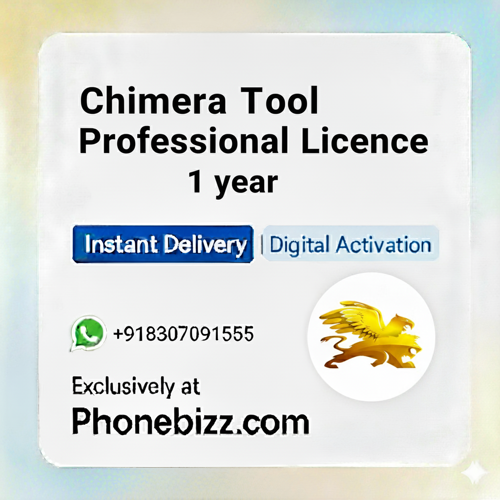 Chimera Tool Professional 1 Year License ( Official Digital Activation for Unlock, FRP, Flash & IMEI Repair )